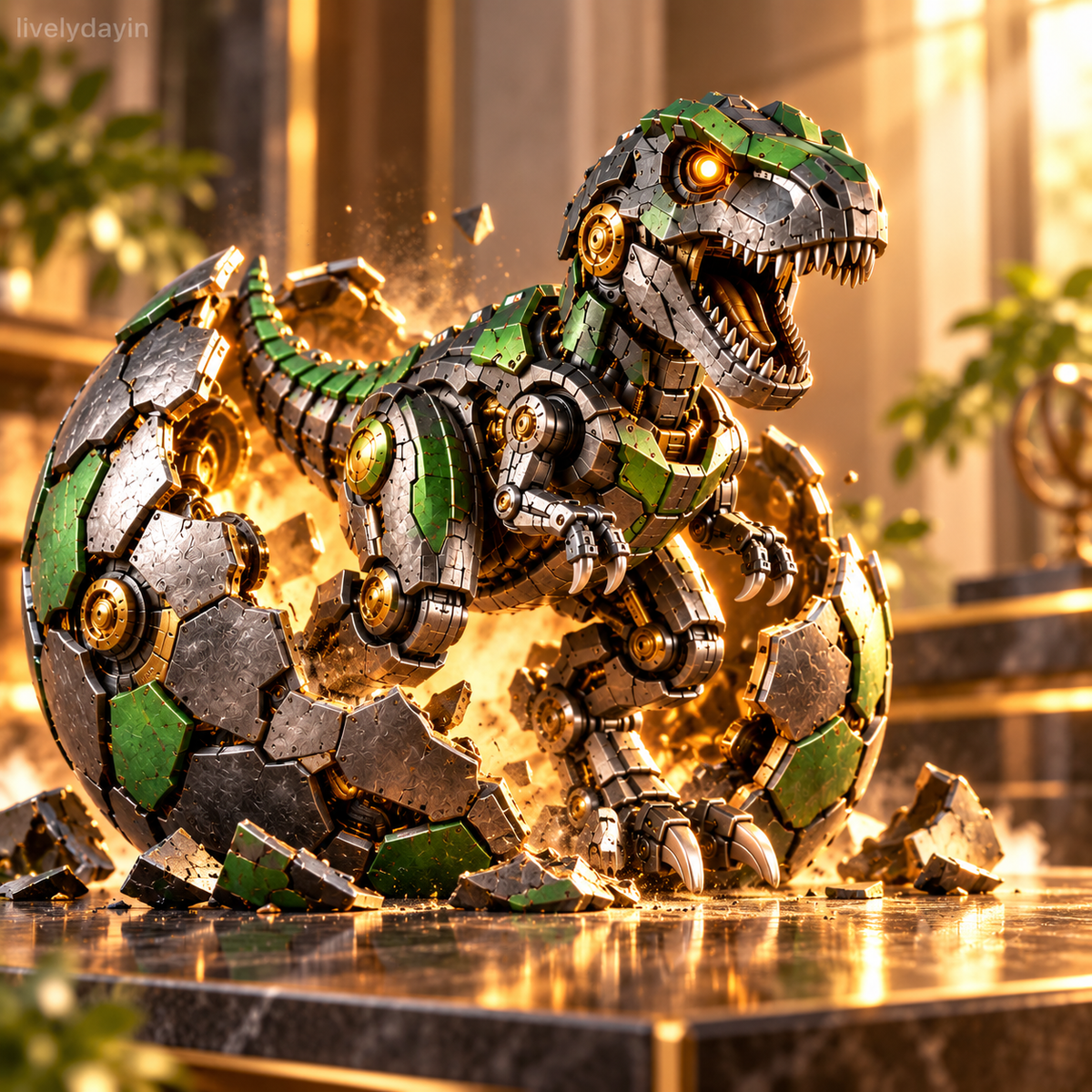 🎁Last Day 49% OFF - 🦖🥚 NEW ARRIVAL🔥 Mechanical T-Rex Egg – From Mysterious Egg to Mighty Robotic Dinosaur! ⚙️✨
