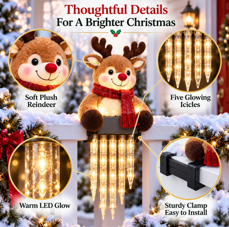 🎁Last Day 49% OFF - ☃️ WinterGlow Snowman Icicle Lights – Magical Christmas Hanging Decor ✨