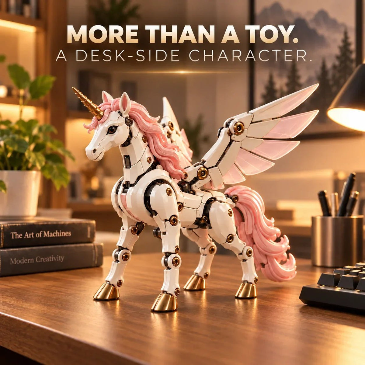 🎁Last Day 49% OFF - 🦄 2-in-1 Transformable Mechanical Unicorn Egg – Winged Fantasy Figure🥚