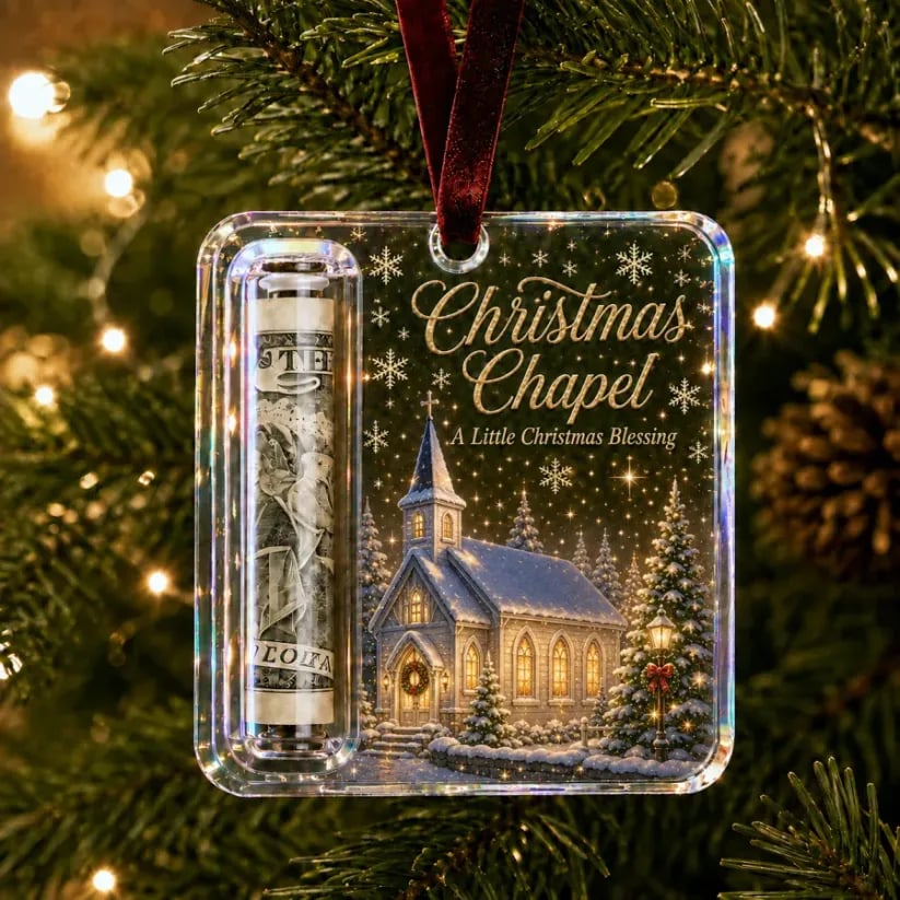 (🎁Last Day 49% OFF)🎄Christmas Cash Gift Ornament- Make Cash Feel Like A Real Christmas Gift💵