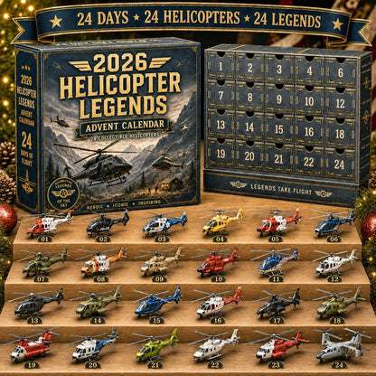 🎁Last Day 49% OFF - 🚁2026 Helicopter Legends Advent Calendar – 24 Days of Collectible Helicopter Surprises🎄