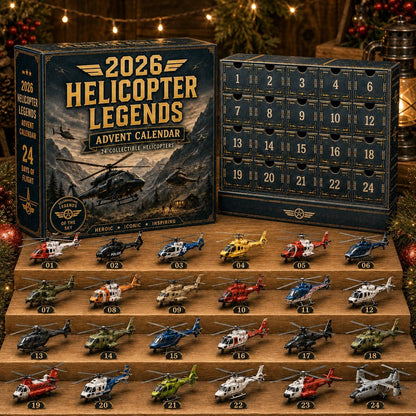 🎁Last Day 49% OFF - 🚁2026 Helicopter Legends Advent Calendar – 24 Days of Collectible Helicopter Surprises🎄