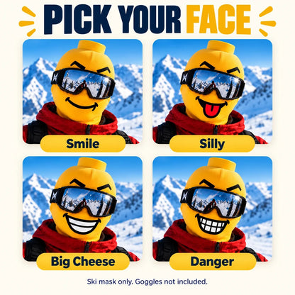 🎁Last Day 49% OFF - 🏂😎 Funny Face Ski Mask | Yellow Expression Balaclava✨