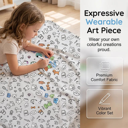 🎁Last Day 49% OFF - 🎨✨Creative Cozy Coloring Blanket Kit – DIY Art & Relaxation Activity