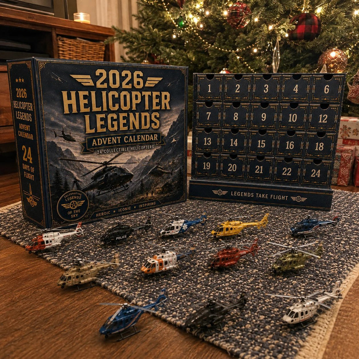 🎁Last Day 49% OFF - 🚁2026 Helicopter Legends Advent Calendar – 24 Days of Collectible Helicopter Surprises🎄