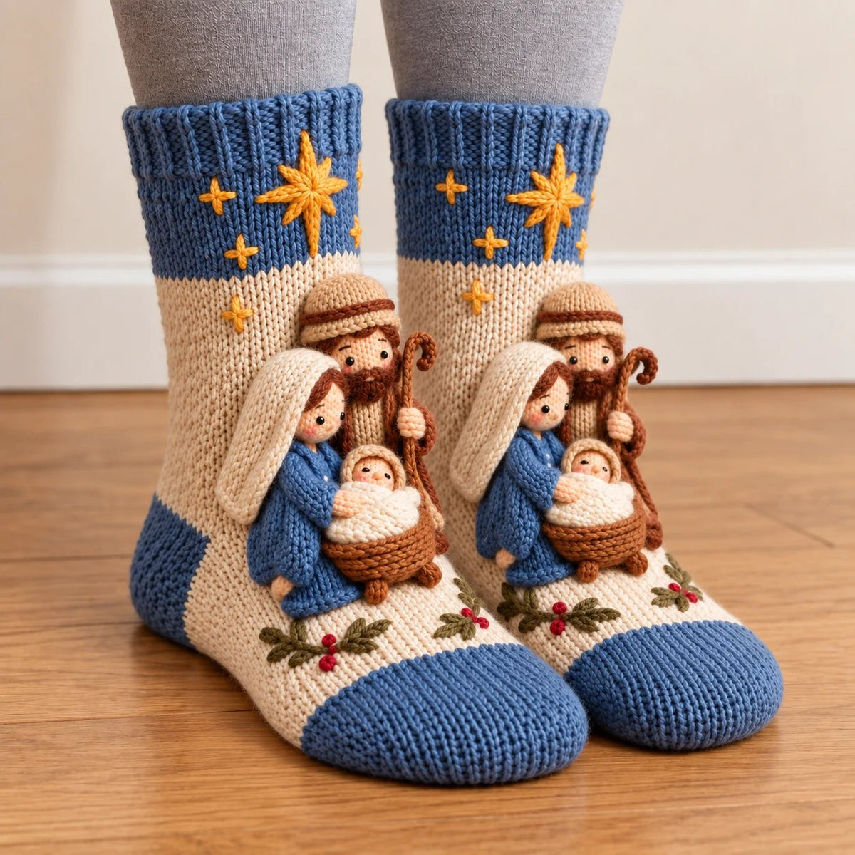 (🎁Last Day 49% OFF)🎅✨3D Nativity Christmas Socks🎄