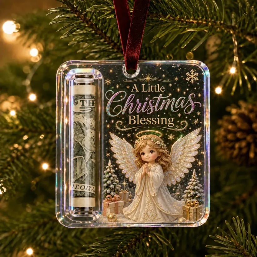 (🎁Last Day 49% OFF)🎄Christmas Cash Gift Ornament- Make Cash Feel Like A Real Christmas Gift💵