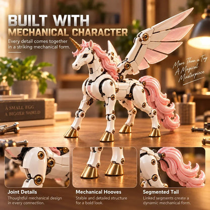 🎁Last Day 49% OFF - 🦄 2-in-1 Transformable Mechanical Unicorn Egg – Winged Fantasy Figure🥚