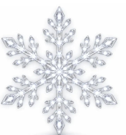 ❄️ LED Snowflake Wall Lights | 🎄3D Christmas Snowflake Decor with blue-white lighting, remote control & magical indoor holiday atmosphere ✨