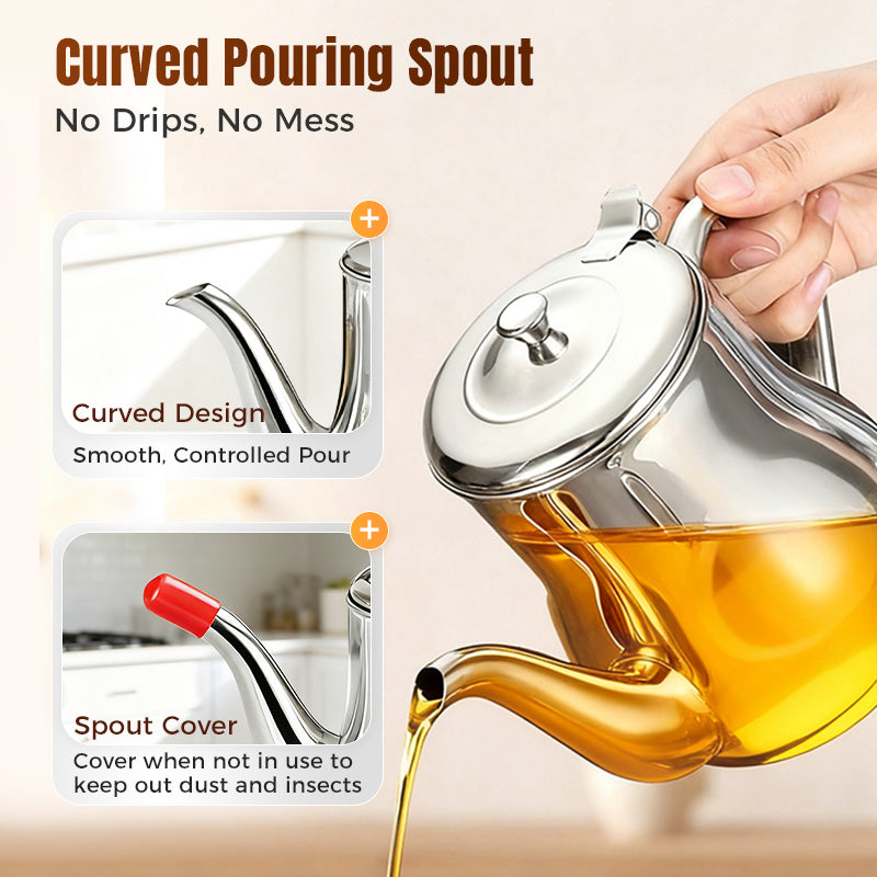 🔥Limited-Time Promotion🔥Stainless Steel Oil Filter Pot