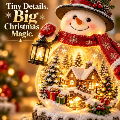 🎁Last Day 49% OFF - ⛄ Christmas Village Snowman Glow – Lighted Holiday Tabletop Décor✨