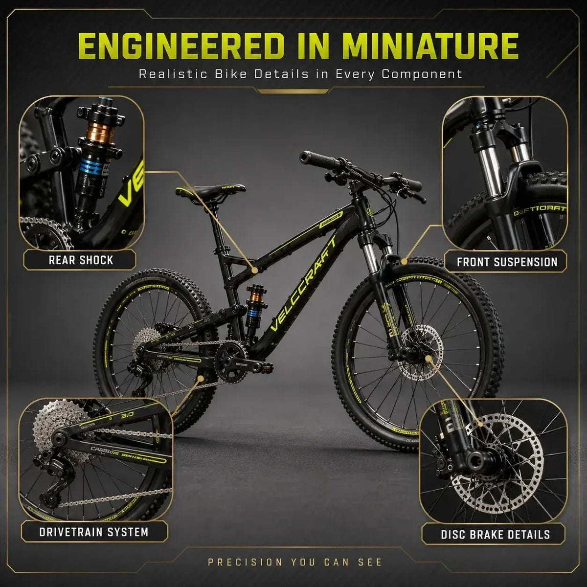 🎁Last Day 49% OFF - 🚲DIY Mountain Bike Model Kit- Build, Display & Collect🚴