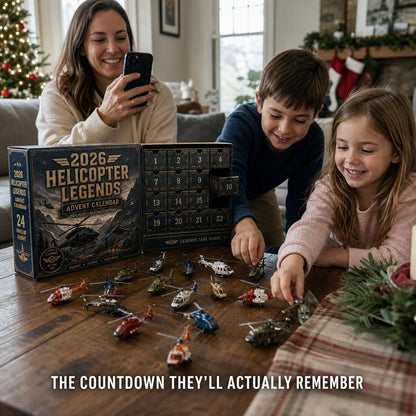 🎁Last Day 49% OFF - 🚁2026 Helicopter Legends Advent Calendar – 24 Days of Collectible Helicopter Surprises🎄