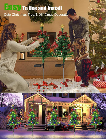 🎁Last Day 49% OFF - 🎄Solar Christmas Decorations Tree Lights✨