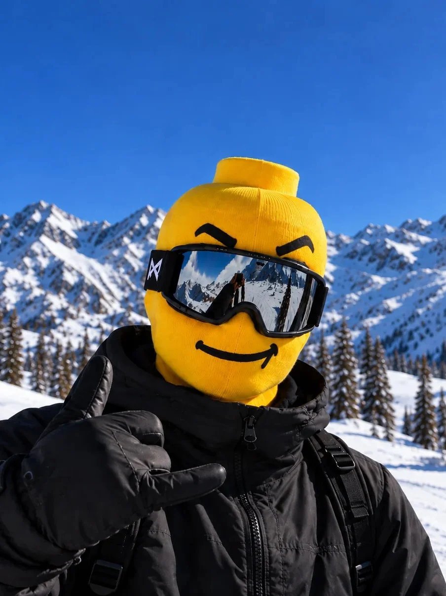 🎁Last Day 49% OFF - 🏂😎 Funny Face Ski Mask | Yellow Expression Balaclava✨