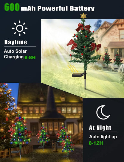 🎁Last Day 49% OFF - 🎄Solar Christmas Decorations Tree Lights✨