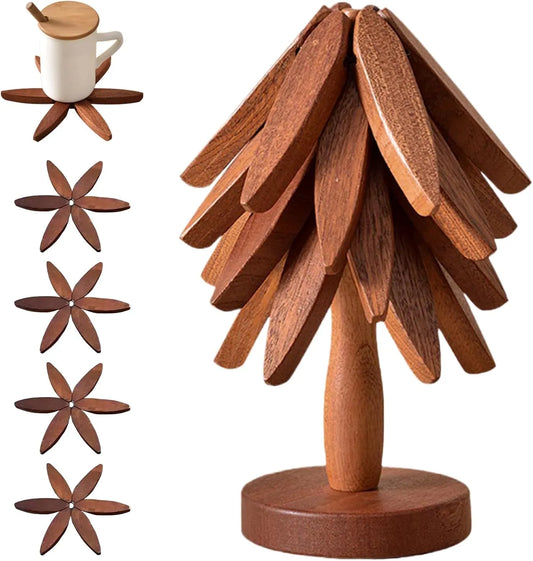 🎁Last Day 49% OFF - ✨Natural Christmas Tree Trivet Set🎄