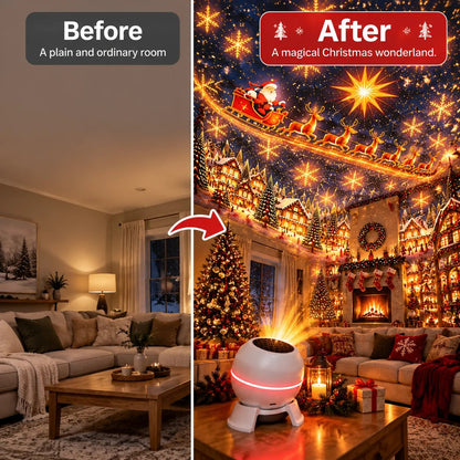 🎁Last Day 49% OFF - 💡🎅 Turn Any Room Into a Christmas Wonderland – Holiday Projection Night Light🎄