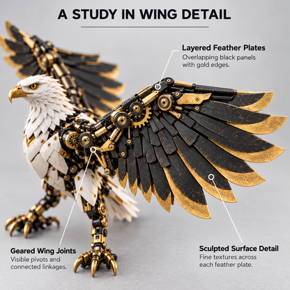 🎁Last Day 49% OFF - 🦅 Egg To Bald Eagle – 2-in-1 Transforming Mechanical Figure🥚