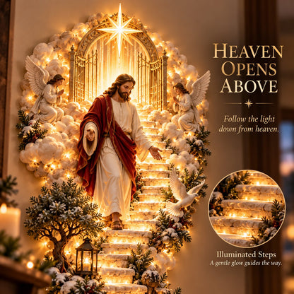 (🎁Last Day 49% OFF)✝️✨Jesus Light of Heaven Christmas Wall Hanging