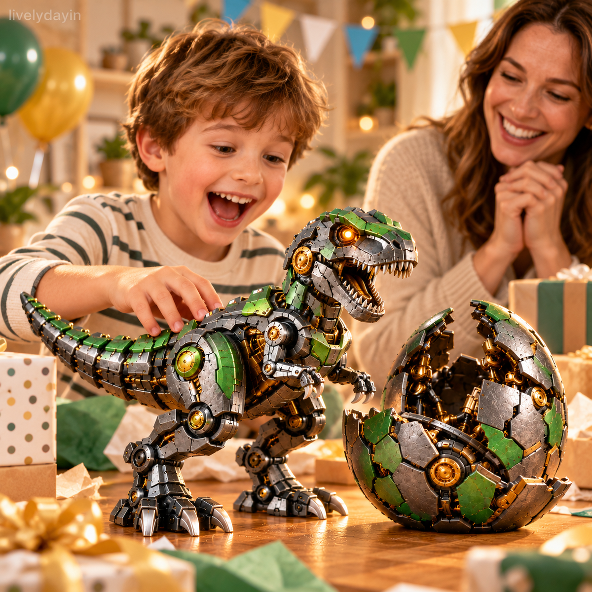 🎁Last Day 49% OFF - 🦖🥚 NEW ARRIVAL🔥 Mechanical T-Rex Egg – From Mysterious Egg to Mighty Robotic Dinosaur! ⚙️✨