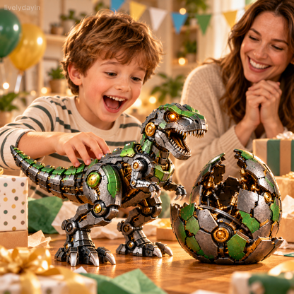 🎁Last Day 49% OFF - 🦖🥚 NEW ARRIVAL🔥 Mechanical T-Rex Egg – From Mysterious Egg to Mighty Robotic Dinosaur! ⚙️✨