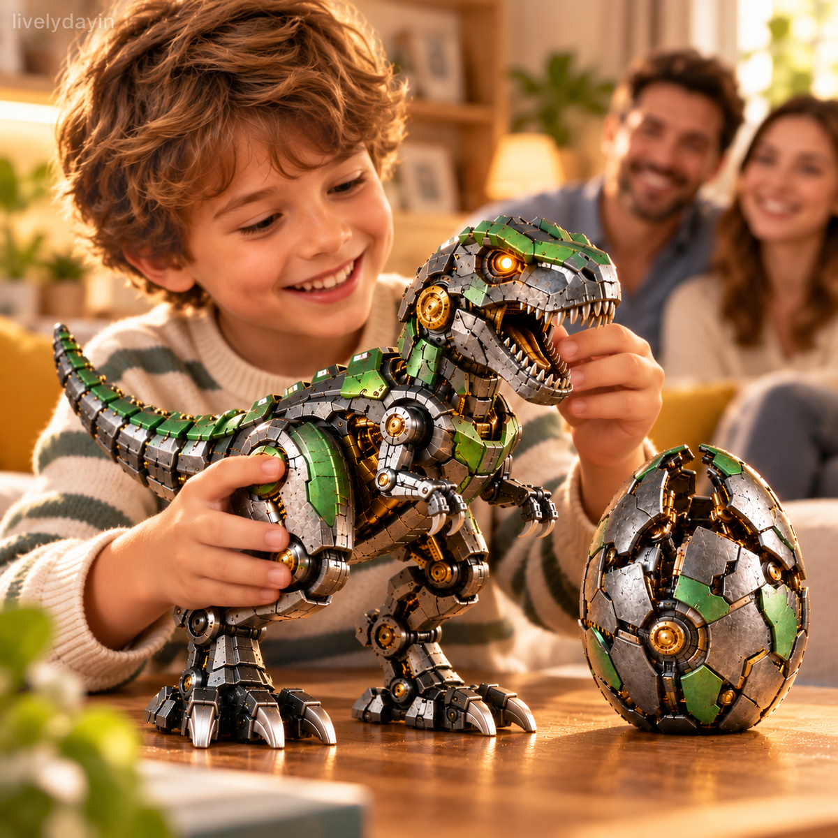 🎁Last Day 49% OFF - 🦖🥚 NEW ARRIVAL🔥 Mechanical T-Rex Egg – From Mysterious Egg to Mighty Robotic Dinosaur! ⚙️✨