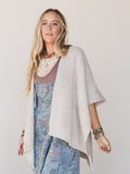 So Deserving Knit Ruana - Oatmeal