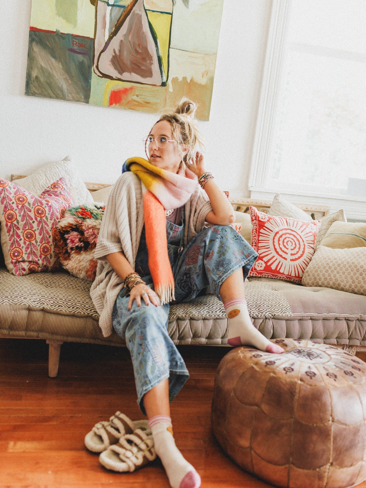So Deserving Knit Ruana - Oatmeal