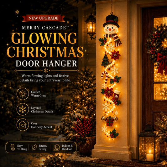 (🎁Last Day 49% OFF)🎅✨Glowing Christmas Door Hanger