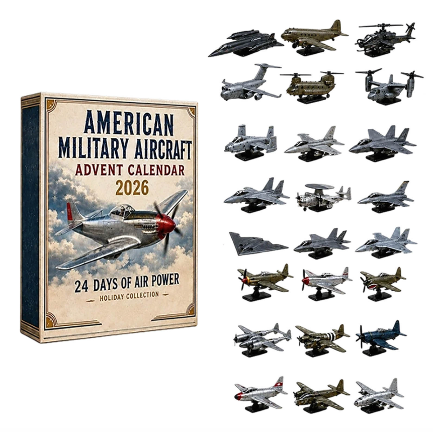 🎁Last Day 49% OFF - ✨ ✈️ Aircraft Advent Calendar 2026 | 24 Days of Flight with 24 Unique Miniature Airplanes, Jets & Aviation Collectibles 🎄🎁