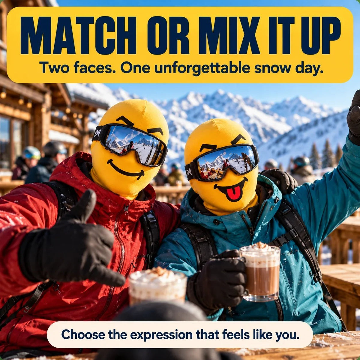 🎁Last Day 49% OFF - 🏂😎 Funny Face Ski Mask | Yellow Expression Balaclava✨