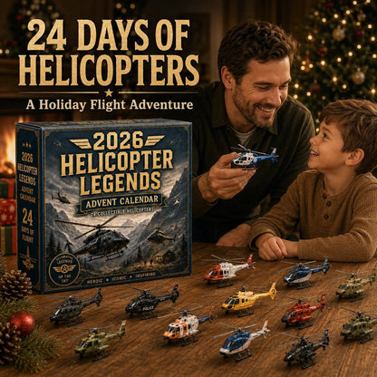 🎁Last Day 49% OFF - 🚁2026 Helicopter Legends Advent Calendar – 24 Days of Collectible Helicopter Surprises🎄