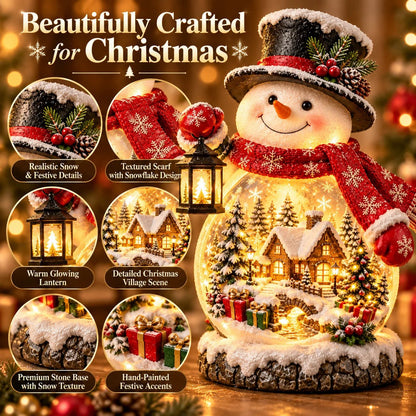 🎁Last Day 49% OFF - ⛄ Christmas Village Snowman Glow – Lighted Holiday Tabletop Décor✨