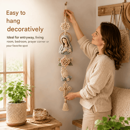 🎁Last Day 49% OFF - ✝️"Blessed Faith" DIY Crochet Kit – Hanging Decoration✨