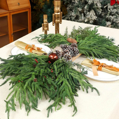 🔥Last Day 49% OFF🔥The Best Holiday Greenery - Realistic Norfolk Pine Stems