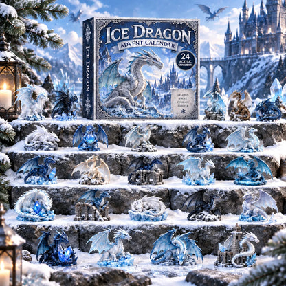 🎁Last Day 49% OFF - 🐉Ice Dragon Advent Calendar 2026 - 24-Day Festive Countdown, Acrylic Charms Blind Box✨🧊