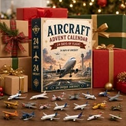🎁Last Day 49% OFF - ✨ ✈️ Aircraft Advent Calendar 2026 | 24 Days of Flight with 24 Unique Miniature Airplanes, Jets & Aviation Collectibles 🎄🎁